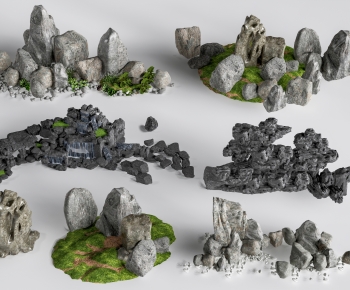 New Chinese Style Rockery Waterscape-ID:225389028
