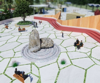 Modern Park Landscape-ID:599487071