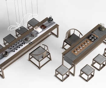 New Chinese Style Tea Tables And Chairs-ID:301563021