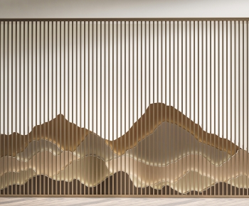 New Chinese Style TV Wall-ID:657632116