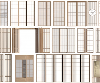New Chinese Style Wooden Screen Partition-ID:680377968