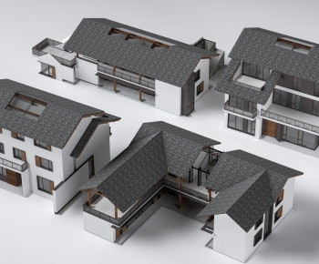 New Chinese Style Appearance Of Commercial Building-ID:304641968