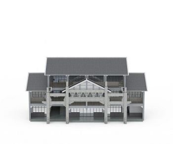 New Chinese Style Appearance Of Commercial Building-ID:642009026