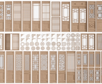New Chinese Style Door-ID:517344958