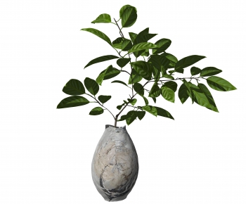 Modern Potted Green Plant-ID:928659484