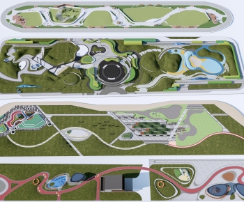 Modern Park Landscape-ID:522124057