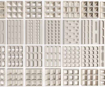 Modern Cement Brick Screen Partition-ID:799654011