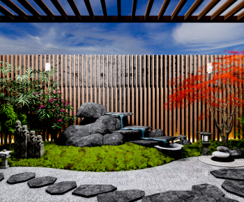 Japanese Style Courtyard/landscape-ID:495150095
