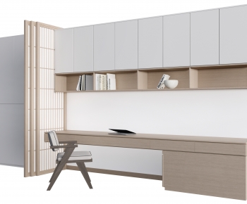 Modern Computer Desk And Chair-ID:849838022