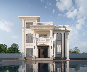 Simple European Style Detached Villa-ID:499139073