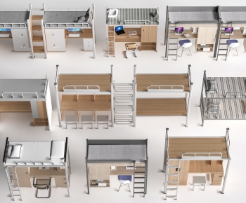 Modern Bunk Bed-ID:815598968