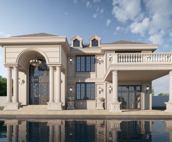 Simple European Style Detached Villa-ID:448038106