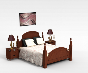 American Style Double Bed-ID:619133004