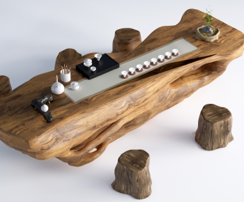 New Chinese Style Tea Tables And Chairs-ID:117786888