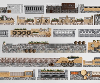 New Chinese Style Landscape Wall-ID:118065127