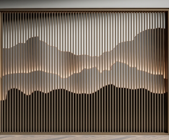 New Chinese Style TV Wall-ID:275510077