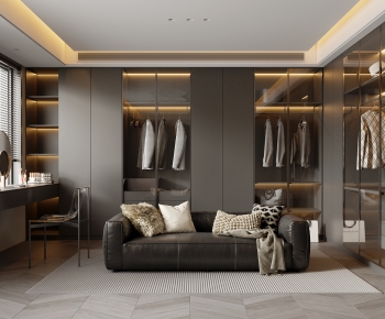 Modern Clothes Storage Area-ID:246733903