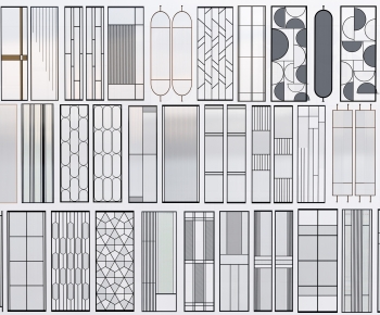 Modern Glass Screen Partition-ID:155246978