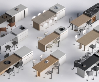 Modern Dining Table And Chairs-ID:460597048