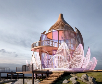 Modern Building Appearance-ID:619508038