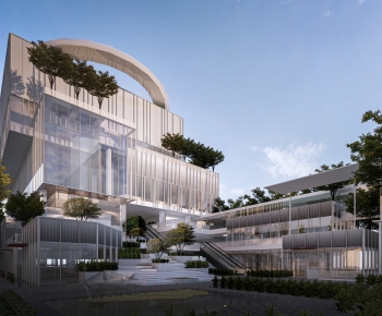 Modern Architecture Of Artistic Style-ID:429111963