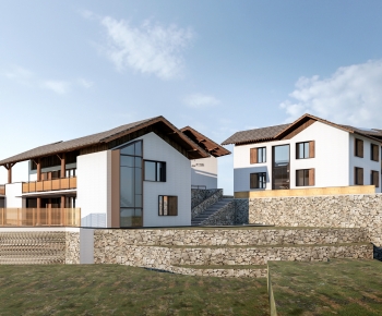 New Chinese Style Building Appearance-ID:943037997