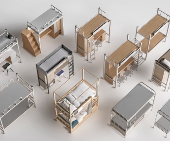 Modern Bunk Bed-ID:512609009