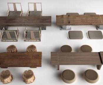 Chinese Style Tea Tables And Chairs-ID:885391007