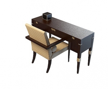 European Style Computer Desk And Chair-ID:850152976