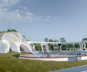 Modern Park Landscape-ID:866977939