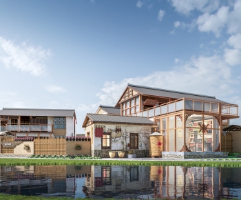 New Chinese Style Appearance Of Commercial Building-ID:149523976