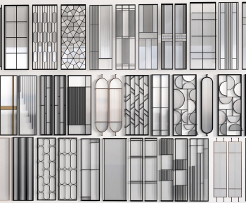 Modern Glass Screen Partition-ID:309853084