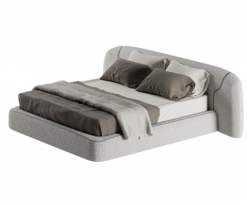 Modern Double Bed-ID:902968888