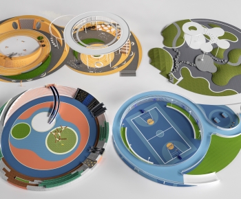 Modern Park Landscape-ID:344670061