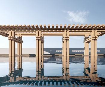 New Chinese Style Facade Element-ID:308353906