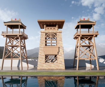 Chinese Style Tower-ID:417790891