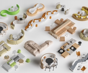 Modern Card Seat Sofa-ID:507252936