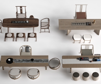 New Chinese Style Tea Tables And Chairs-ID:955272913