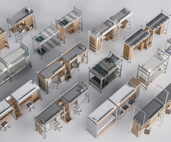 Modern Bunk Bed-ID:379600053