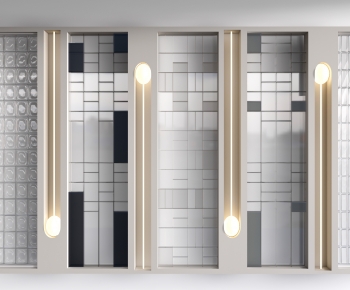 Modern Glass Screen Partition-ID:672522076