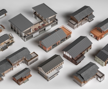 New Chinese Style Appearance Of Commercial Building-ID:501055002