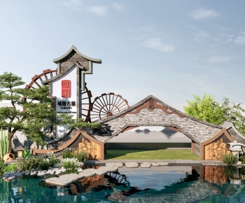 New Chinese Style Garden-ID:604800941