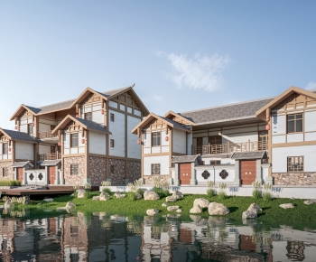 New Chinese Style Appearance Of Commercial Building-ID:554867038