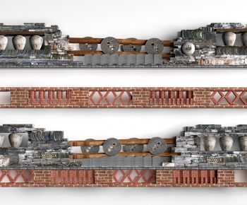 New Chinese Style Landscape Wall-ID:477200034