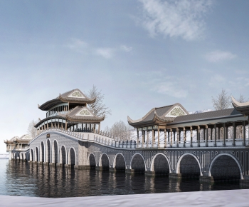 Chinese Style Bridge-ID:764367104