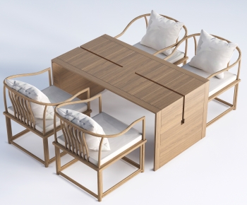 New Chinese Style Leisure Table And Chair-ID:184384116