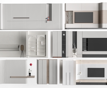 Modern TV Wall-ID:858345034