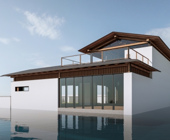 New Chinese Style Appearance Of Commercial Building-ID:736594926