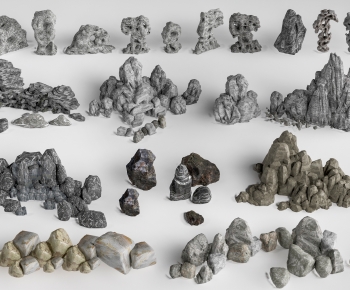 New Chinese Style Rockery Waterscape-ID:206608066