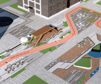 Modern Park Landscape-ID:957200542